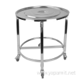 Round Stainless Steel Steamer Trolley